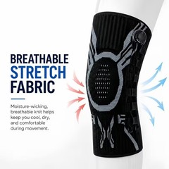 Knee Sleeve Compression Brace Support For Sport Gym Joint Pain Arthritis Relief