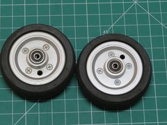OEM Pride Go-Chair Med Flat Free 6″ x 2″ Caster Tires/Wheels/Bearing