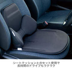 EXGEL Lumbar Support Back Cushion for Driving Car Seat HUD01-BK From Japan New