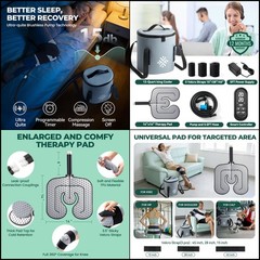 Cold Therapy Ice Machine w/ Compression Wrap for Knee Hip Shoulder Pain Relief