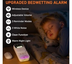 Bedwetting Alarm for Boys Girls & Older Kids Wireless Sensor Bed Wetting White
