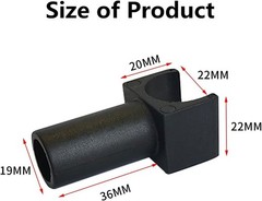 3 Pcs Wheelchair Seat Rail Guide Fits 7/8 Inch Tubing for Transport Chairs