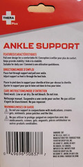 Thera Plus Ankle Support 2pk (Black) Unisex, Moderate Support, Free Shipping