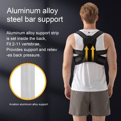 Adjustable Back Brace Posture Corrector for Men & Women – Breathable Support, Pa