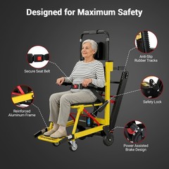 360lb max Motorized Stair Climbing Wheelchair 120W Elevator Stairlifts Mobility