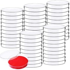 50 Pack Plastic Petri Dishes Lids 90 x 15mm Sterile Bioresearch Medical