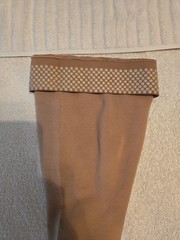 Sigvaris. 30-40 mmHg Open Toe Full Length Compression Stocking. Beige Size M4 OT