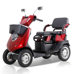 1000W 4-Wheel Heavy Duty Adjustable 2-Seat Electric Power Mobility Scooters