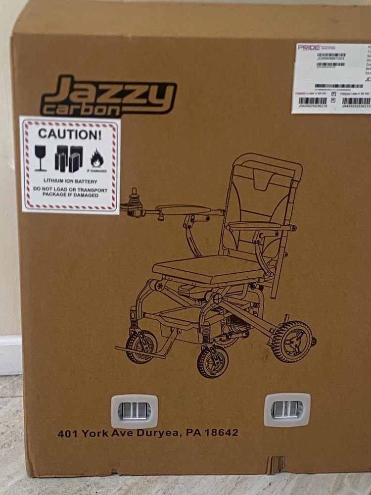 Pride Mobility Jazzy Carbon Power Wheelchair Black CE Marking JCARBONBK1003