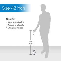 RMS Premium 42” Leg Lifter with Hand Strap & 42 Inch (Pack of 1), Dark Blue