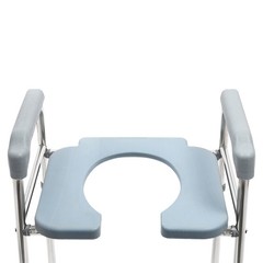 25.2-29.13in Raised Toilet Seat Riser w/ Arms For Elderly Handicap Bathroom USA