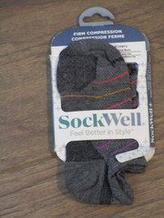 SOCKWELL WOMEN’S INTERVAL MICRO FIRM COMPRESSION SOCKS IN CHARCOAL SIZE S-M