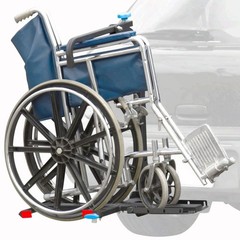 Silver Spring Manual Wheelchair Carrier Hitch Mount Tilt Folding Steel 100lb