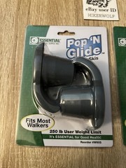 Pop N Glide Walker Skis W605 Essential Medical Supply Fits Most Walkers SET OF 2