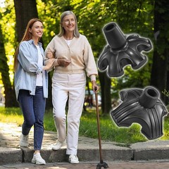 2 Pack Cane Tips for Stability, 3/4 inch Non-Slip Replacement Tip, Self