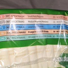 FitRight OptiFit Ultra Incontinence Briefs Unisex Heavy Absorbency XL 56in-64in