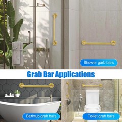 18 Inch Grab Bar for Bathtubs and Showers: Stainless Steel Shower Grab Bar Wa…