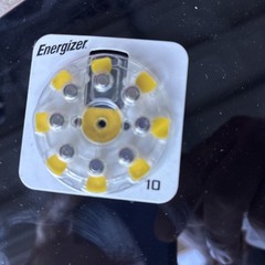 Energizer Hearing Aid Batteries Size 10, Yellow Tab, 8 Pack x 2