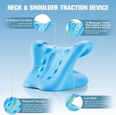 Neck Cloud Cervical Neck Stretcher Pillow Traction Device Pain Relief Massage