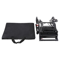 100kg/220.46lb Foldable Transport Wheelchair Portable Traveling Fold Wheel Chair