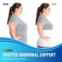 Bariatric Abdominal Binder,12-Inch Wide Elastic 90-105 Inch 4 Panel – 12″ High