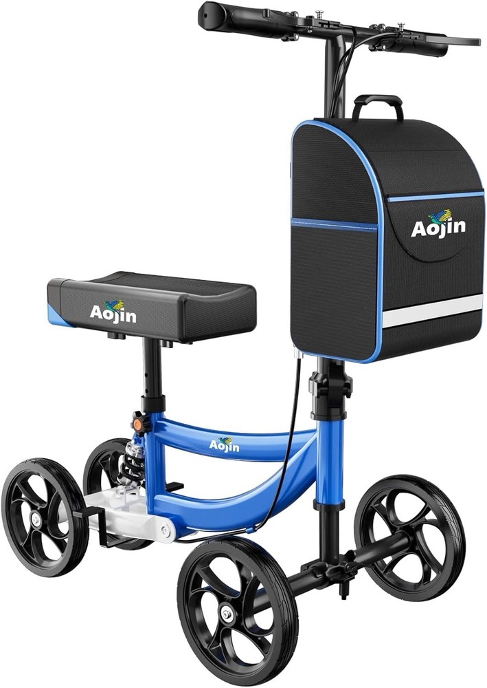 Aojin Steerable Knee Walker Scooter WB-2201 Blue 2773R