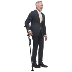 7G Ergonomic Crutch/High Performance Perfect Cane- Single Unit That Acts As