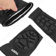 Padded Knee & Shin Guards Calf Pads Protector Compression Leg Sleeve Knee Bra…