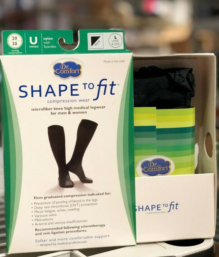 Microfiber Medical Surgical 20-30 mmHg Knee-high Closed Toe Stocking – UNISEX