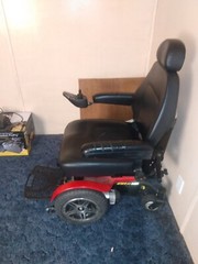 Jazzy Elite HD Electric/Battery Wheelchair (Red)