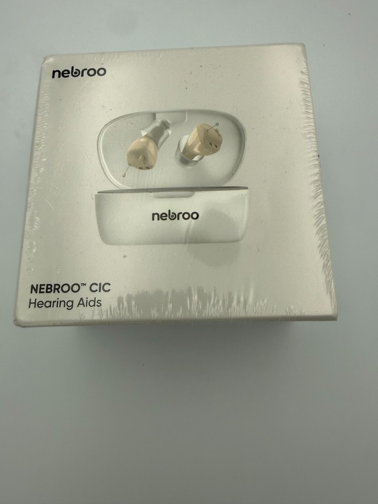 NEBROO CIC Hearing Aids Model F703A Over The Counter OTC Rechargeable ITE Pair N