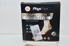 PhysFlex Compression Socks for Plantar Fasciitis, Achilles Tendonitis Relief – X