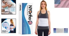 Custom Fit Abdominal Binder for Men and Women – 90-105” Compression Support Wrap