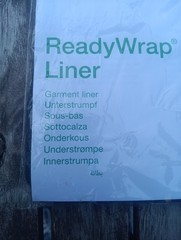 2 Ready Wrap Liners Below Knee Small Medium Large Black