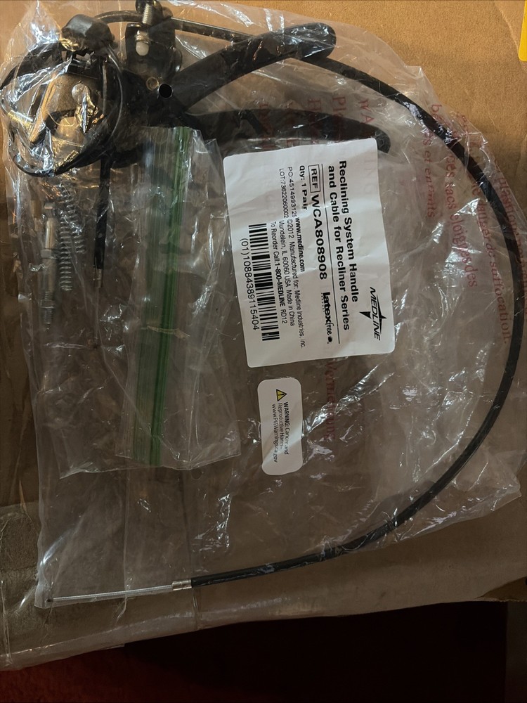 Reclining System Handle and Cable for recliner wheelchair WCA808908 set of two