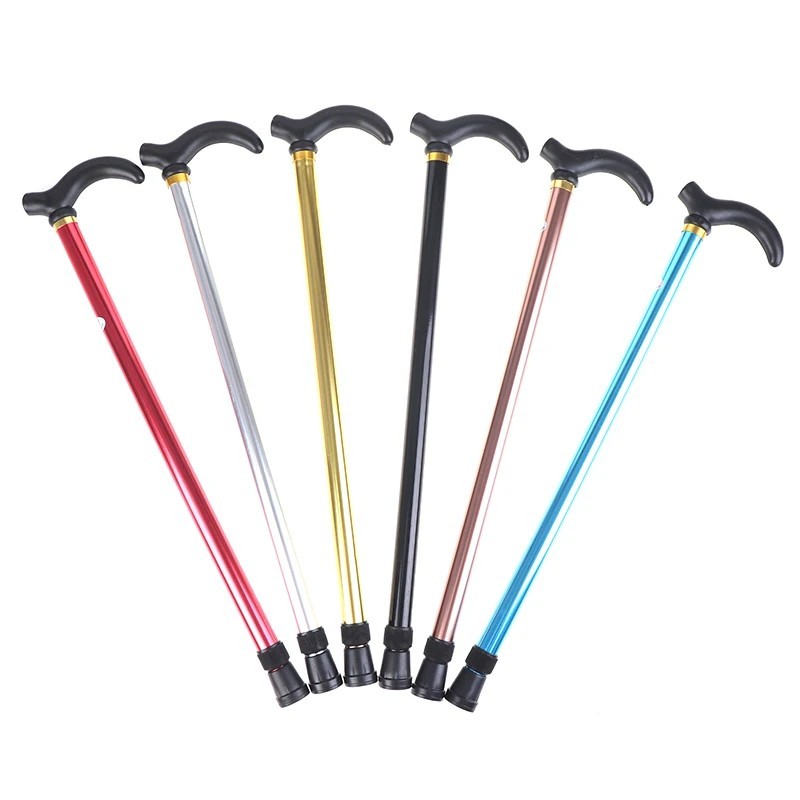 Adjustable Folding Walking Cane Collapsible Senior Mobility Stick