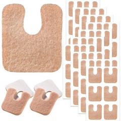 60 Pieces U Shaped Felt Callus Pads Metatarsal 0.2″ X 1.97″ X 1.97″, Brown