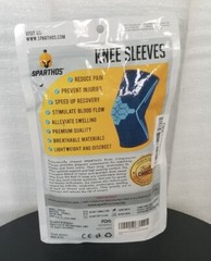 Sparthos Knee Compression Sleeve Size Medium Unisex Black Reduce pain Prevent