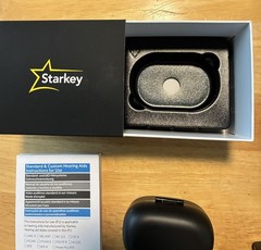 STARKEY GENESIS AI 24 ITC R Hearing Aids Pair & Charging Case Bluetooth