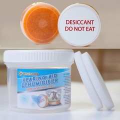 Luxury Hearing Aid Dryer & Jar Set – Monitor Moisture with Indicating Silica Gel