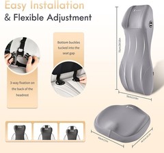 Car Seat Cushion and Lumbar Support Headrest Pillow Memory Foam Seat Cushion Erg