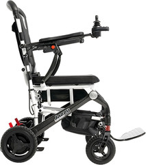 Jazzy Carbon Electric Wheelchair – 300 Lbs Capacity, 12 Ah Battery, White