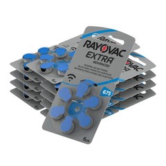 Rayovac Extra Advanced Size 675 MF PR44 Batteries 1.45V Zinc Air