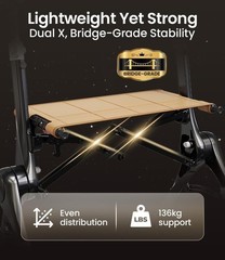 Z35 PackGo Foldable Lightweight Rollator Walker Black Magnesium Alloy Frame