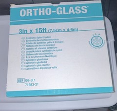 Ortho-Glass Synthetic Roll Splint 3 in x 15 ft White/Teal OG-3L1 71983-21