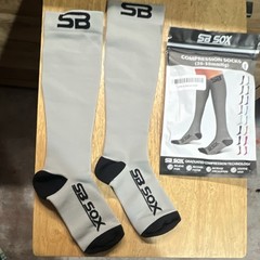 SB SOX Graduated Compression Socks/Hose 20-30mmHg Gray/Black