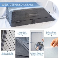 4-Height Adjustable Leg Elevation Pillows for After Surgery, Injuries, or Res…