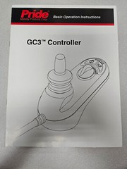 Used Pride Mobility Jazzy Joystick Instruction Manual for GC3 Controller