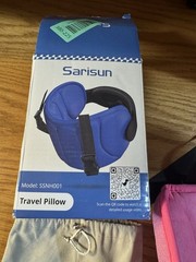 SARISUN Travel Pillows for Airplanes, Work Seats with Headrest, Pink
