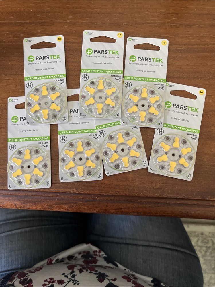 Parstek Size 10 Batteries (7 Packages Of 6 Batteries Each)